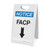 Notice: FACP Down Arrow - A-Frame Sign