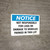 Notice: Not Responsible for Damage or Loss - Wall Sign
