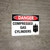 Danger: Compressed Gas Cylinders - Wall Sign