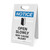 Notice: Open Slowly May Cause Injury Door Icon - A-Frame Sign