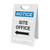 Notice: Site Office With Left Arrow - A-Frame Sign