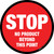 STOP No Product Beyond This Point