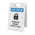 Notice: When In Doubt Lock It Out Lock Icon - A-Frame Sign