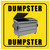 Dumpster (Square) - Floor Sign