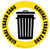 General Trash Can Icon - Floor Sign