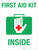 First Aid Kit Inside (white background) - Wall Sign