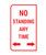 No Standing Any Time - Floor Marking Sign