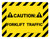 Caution Forklift Traffic Hazard - Floor Marking Sign