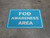 FOD Awareness Area - Floor Marking Sign