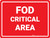 FOD Critical Area - Floor Marking Sign
