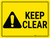 Keep Clear Hazard - Floor Marking Signs