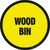 Wood Bin Floor Sign