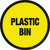 Plastic Bin Floor Sign