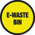 E-Waste Bin Floor Sign