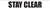 Stay Clear - Inline Printed Floor Marking Tape