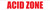 Acid Zone - Inline Printed Floor Marking Tape