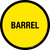 Barrel Floor Sign