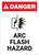 Arc Flash Hazard with Icon - Portrait Wall Sign