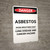 Asbestos Avoid Breathing Dust - Portrait Wall Sign