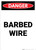 Barbed Wire - Portrait Wall Sign