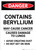 Beryllium Cancer Hazard - Portrait Wall Sign