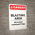 Blasting Area No Radio Transmitting - Portrait Wall Sign