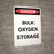 Bulk Oxygen Storage - Portrait Wall Sign