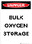 Bulk Oxygen Storage - Portrait Wall Sign