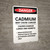 Cadmium May Cause Cancer - Portrait Wall Sign