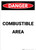 Combustible Area - Portrait Wall Sign