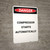 Compressor Starts Automatically - Portrait Wall Sign
