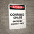 Confined Space Entry By Permit Only - Portrait Wall Sign