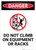 Do Not Climb On Equipment or Racks With Icon - Portrait Wall Sign