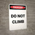 Do Not Climb - Portrait Wall Sign