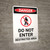 Do Not Enter Restricted Area With Icon - Portrait Wall Sign