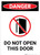 Do Not Open This Door with Icon - Portrait Wall Sign