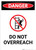 Do Not Overreach with Icon - Portrait Wall Sign