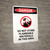 Do Not Store Flammable Materials with Icon - Portrait Wall Sign