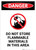 Do Not Store Flammable Materials with Icon - Portrait Wall Sign