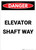 Elevator Shaft Way - Portrait Wall Sign