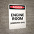Engine Room Ammonia Gas - Portrait Wall Sign