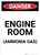 Engine Room Ammonia Gas - Portrait Wall Sign