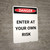 Enter At Your Own Risk - Portrait Wall Sign