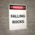 Falling Rocks - Portrait Wall Sign