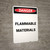 Flammable Materials - Portrait Wall Sign