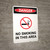 Flammable No Smoking In This Area Sign With Icon - Portrait Wall Sign