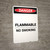 Flammable No Smoking - Portrait Wall Sign