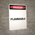 Flammable - Portrait Wall Sign
