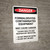 Formaldehyde Contaminated Equipment - Portrait Wall Sign