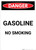 Gasoline No Smoking - Portrait Wall Sign